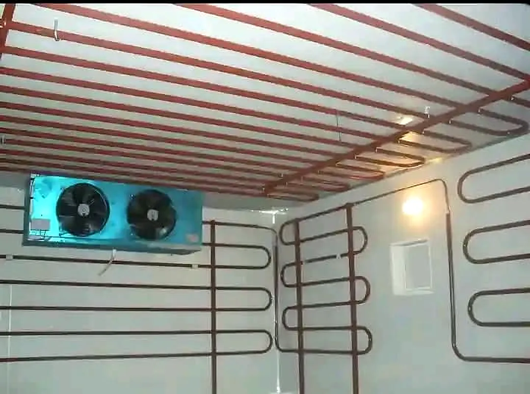 Inside a cold room