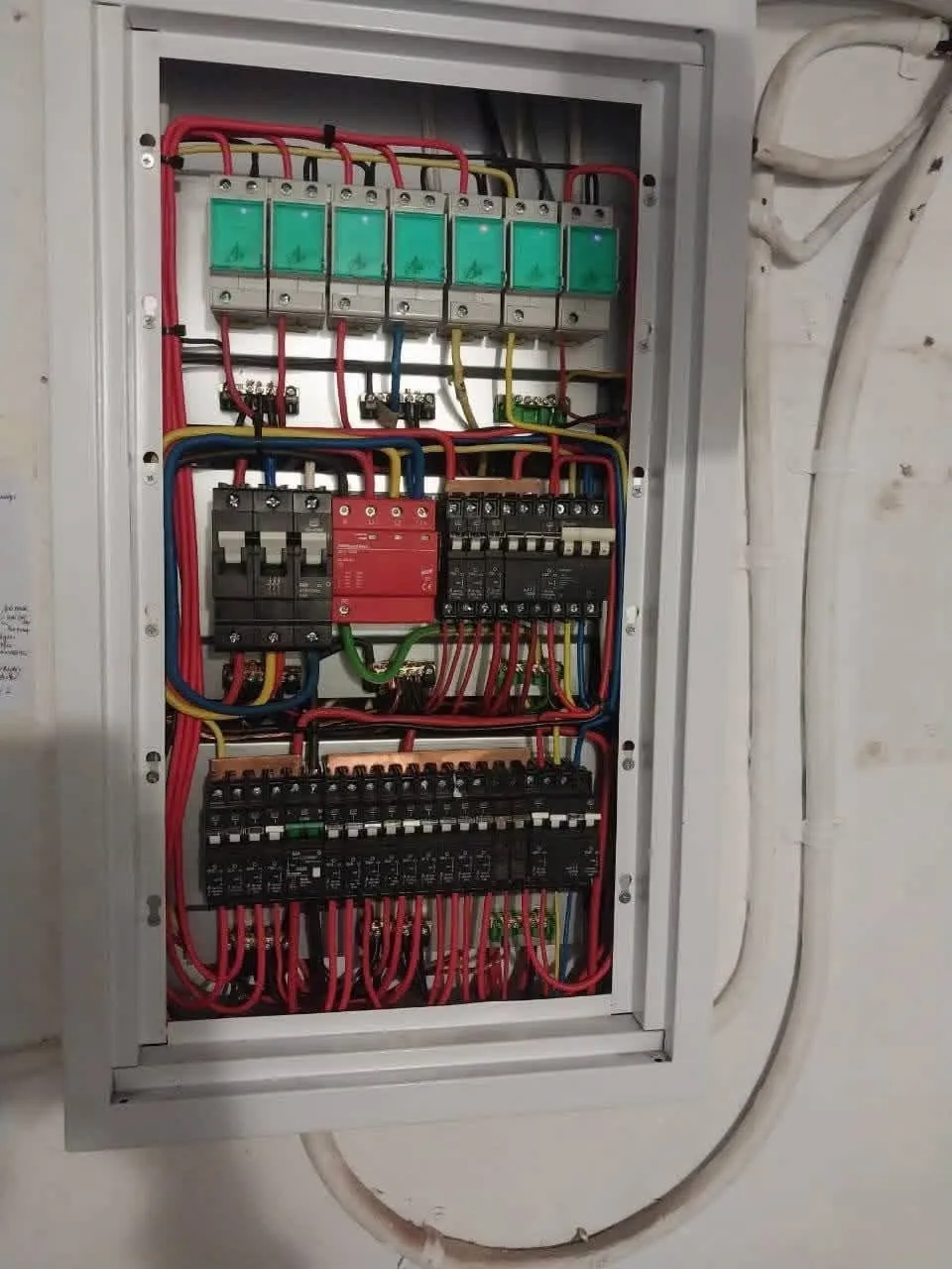 A three-row DB board
