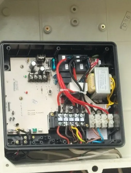 Inside a geyser controller box